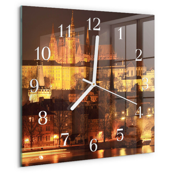 Wanduhr quadratisch Prag