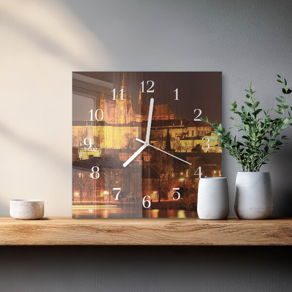 Wanduhr quadratisch Prag