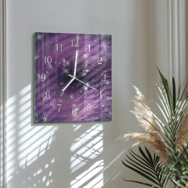 Wanduhr quadratisch Abstraktion
