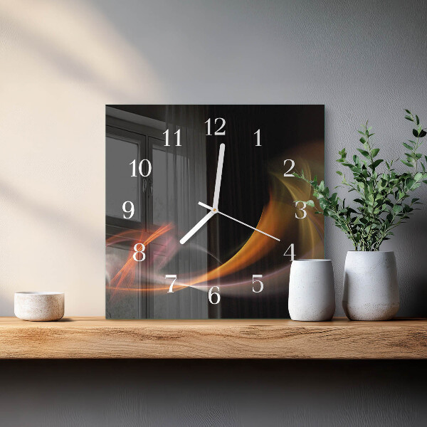 Wanduhr quadratisch Abstraktion