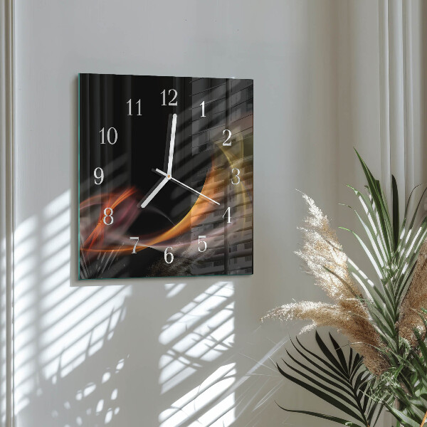 Wanduhr quadratisch Abstraktion