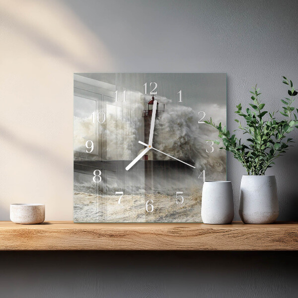 Wanduhr quadratisch Sturm
