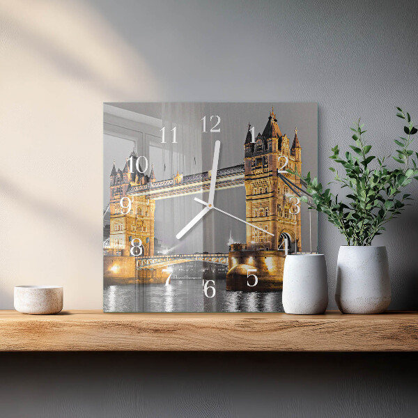 Wanduhr quadratisch Tower Bridge