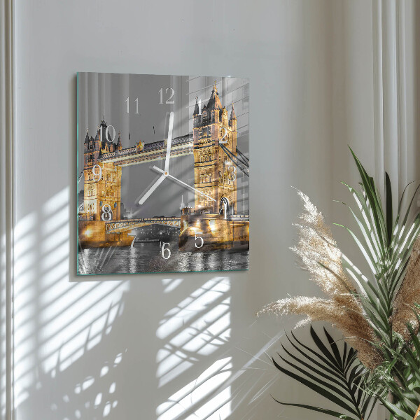 Wanduhr quadratisch Tower Bridge