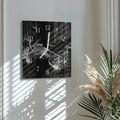 Wanduhr quadratisch Rauch