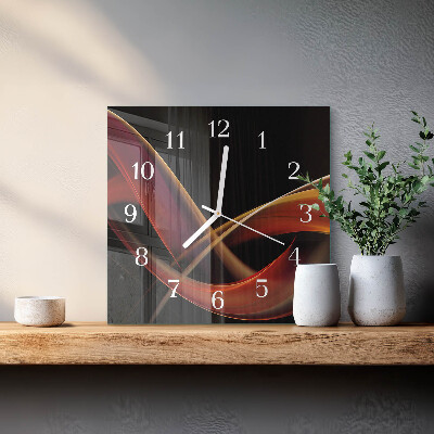 Wanduhr quadratisch Abstraktion