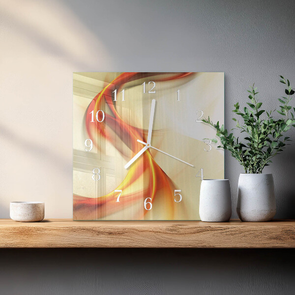 Wanduhr quadratisch Abstraktion