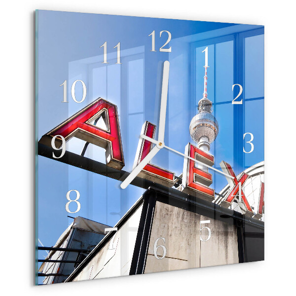 Wanduhr quadratisch Alexanderplatz