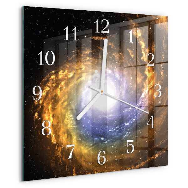 Wanduhr quadratisch Kosmos