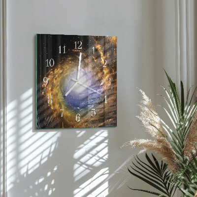 Wanduhr quadratisch Kosmos