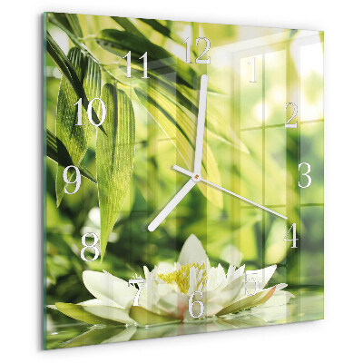 Wanduhr quadratisch Natur