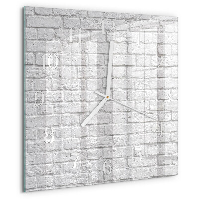 Wanduhr quadratisch Ziegel