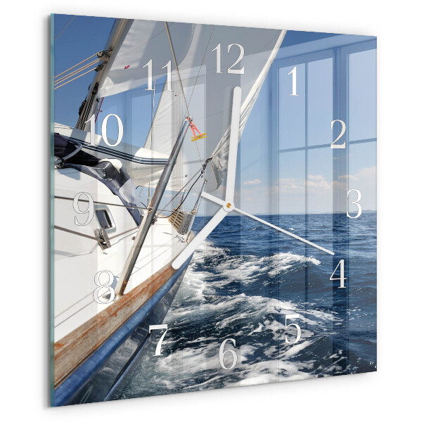 Wanduhr quadratisch Yacht