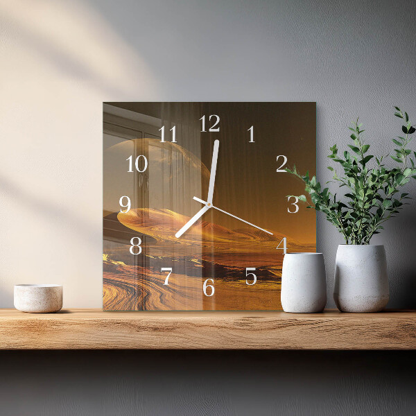 Wanduhr quadratisch Wüste