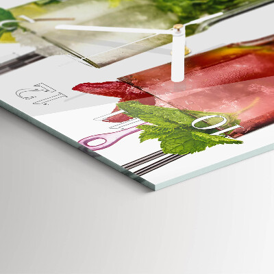 Wanduhr quadratisch Cocktails