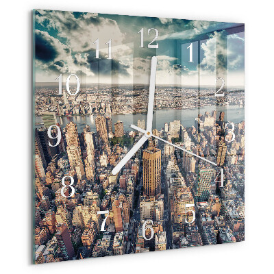 Wanduhr quadratisch New York