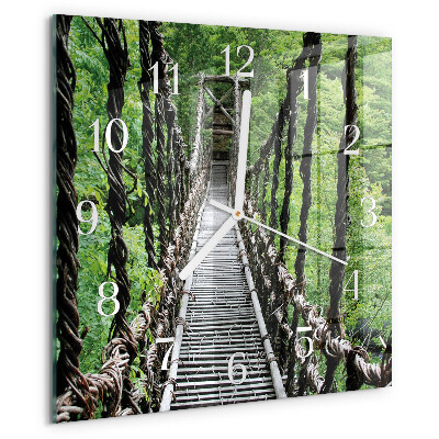 Wanduhr quadratisch Hängebrücke