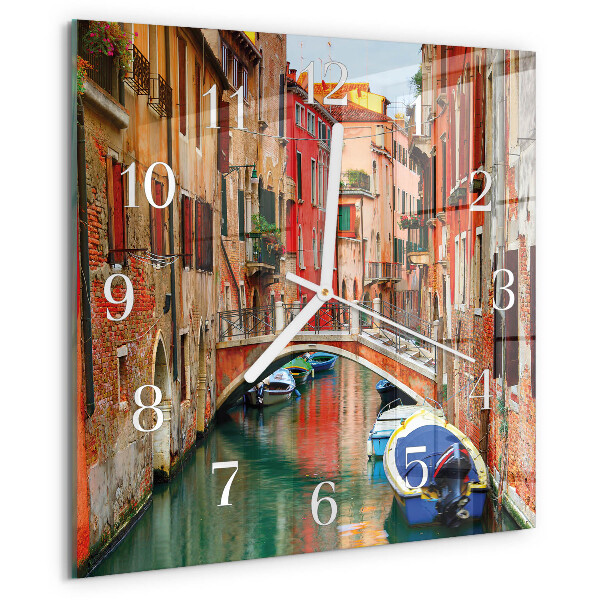 Wanduhr quadratisch Venedig