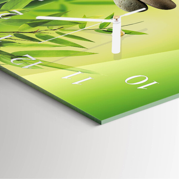Wanduhr quadratisch Steine