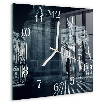 Wanduhr quadratisch Hradschin