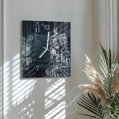 Wanduhr quadratisch Hradschin