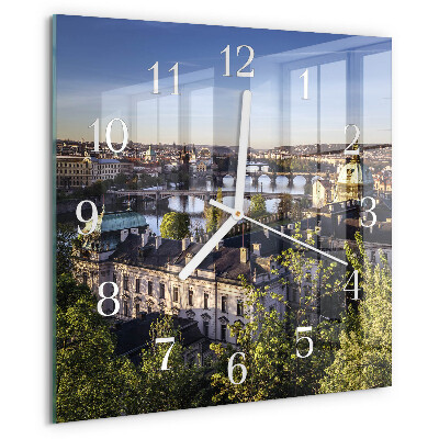 Wanduhr quadratisch Prag