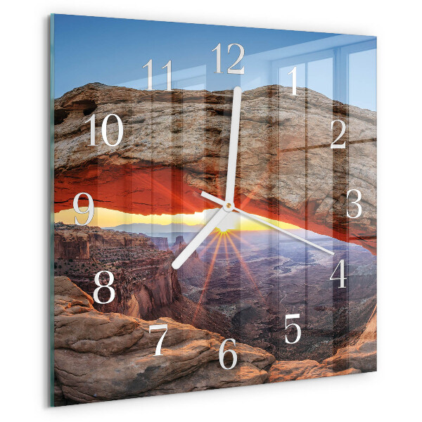 Wanduhr quadratisch Grand Canyon