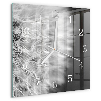 Wanduhr quadratisch Löwenzahn