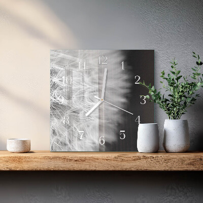 Wanduhr quadratisch Löwenzahn