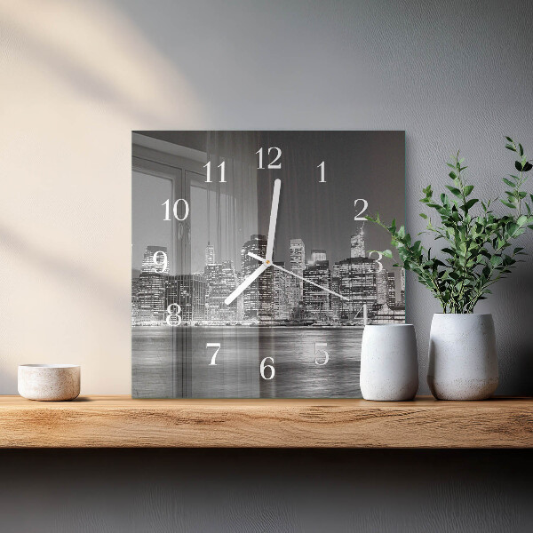 Wanduhr quadratisch Horizont