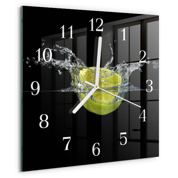 Wanduhr quadratisch Zitronensäure
