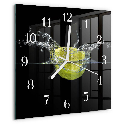 Wanduhr quadratisch Zitronensäure