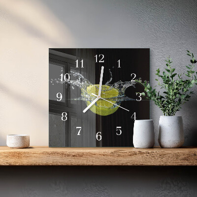 Wanduhr quadratisch Zitronensäure