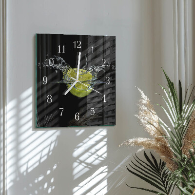 Wanduhr quadratisch Zitronensäure