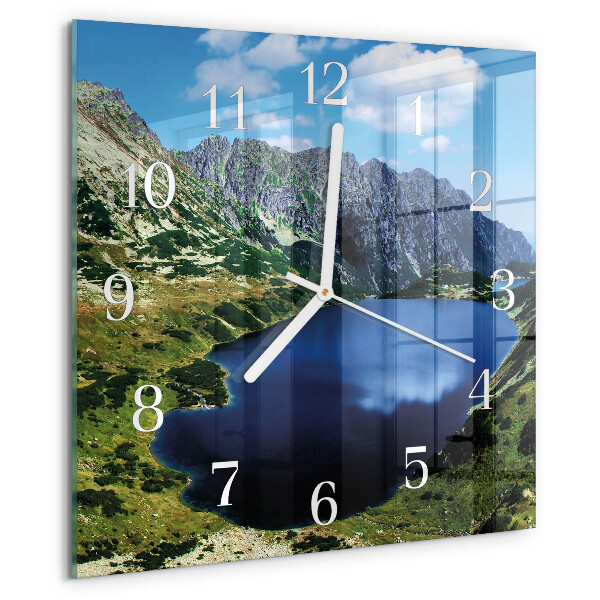 Wanduhr quadratisch Morskie Oko