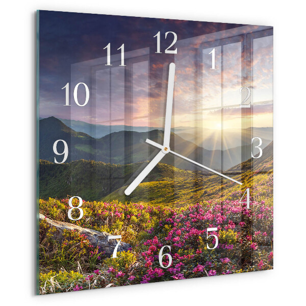 Wanduhr quadratisch Landschaft