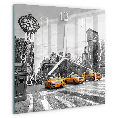 Wanduhr quadratisch Taxi