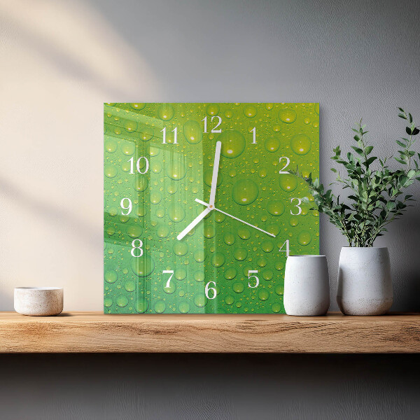 Wanduhr quadratisch Tropfen