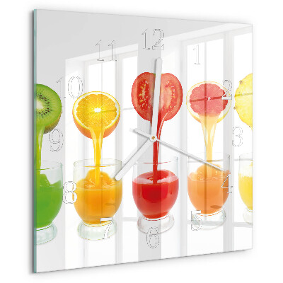 Wanduhr quadratisch Saft