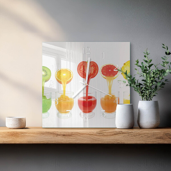Wanduhr quadratisch Saft