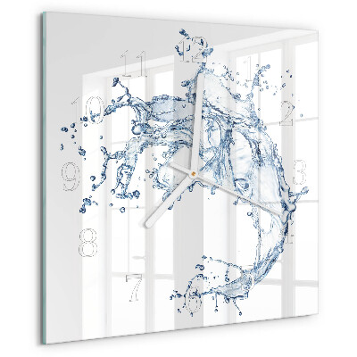 Wanduhr quadratisch Wasser