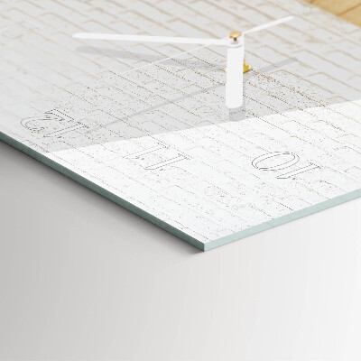 Wanduhr quadratisch Ziegel