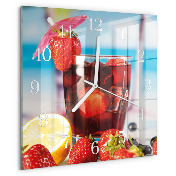 Wanduhr quadratisch Trinken