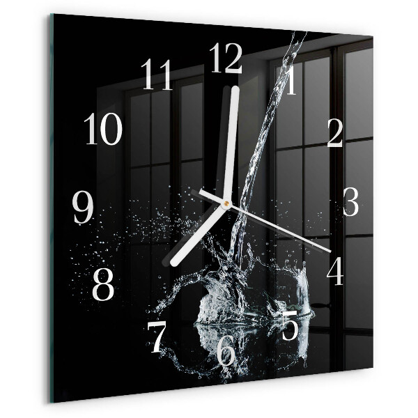 Wanduhr quadratisch Wasser