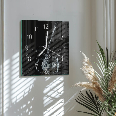 Wanduhr quadratisch Wasser