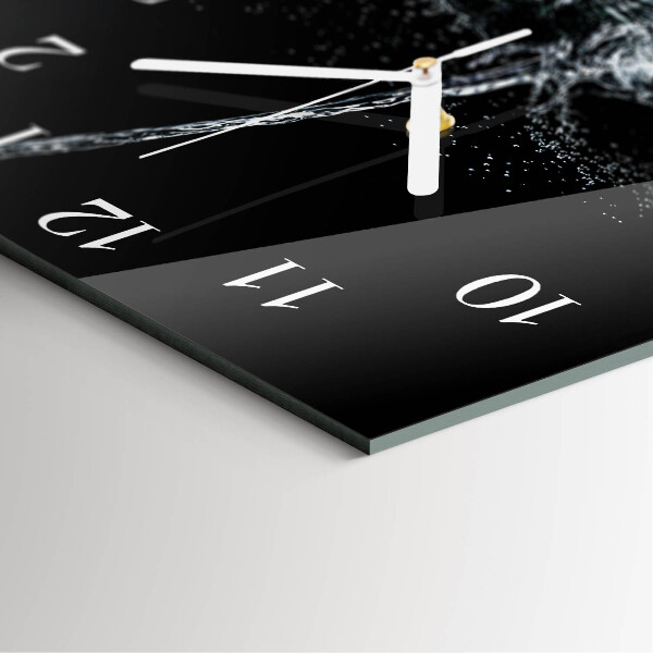 Wanduhr quadratisch Wasser