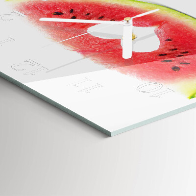 Wanduhr quadratisch Wassermelone