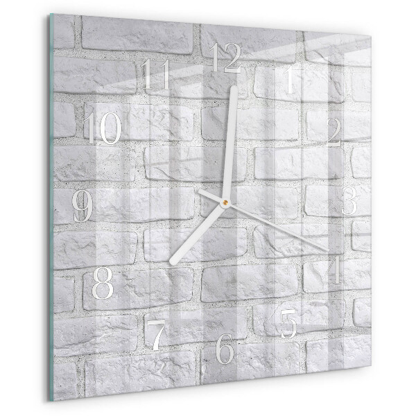Wanduhr quadratisch Ziegel