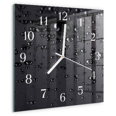 Wanduhr quadratisch Tropfen