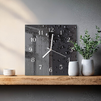 Wanduhr quadratisch Tropfen